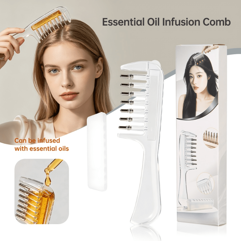 Hair Care Serum - Pente Transparente para Infusão de Óleos
