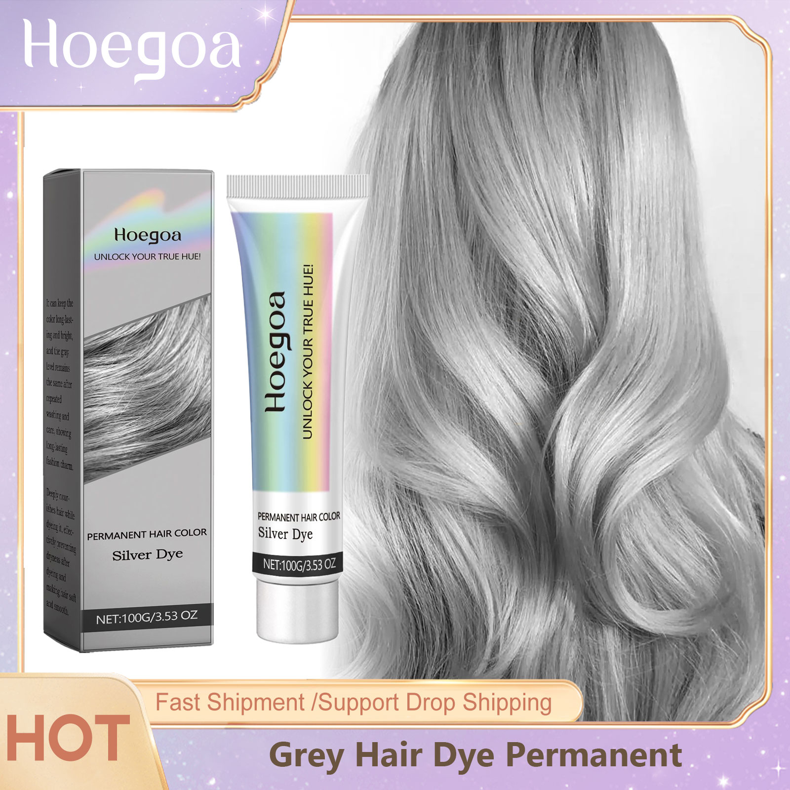 Hair Care Loreal - Tintura de cabelo cinza estilo permanente