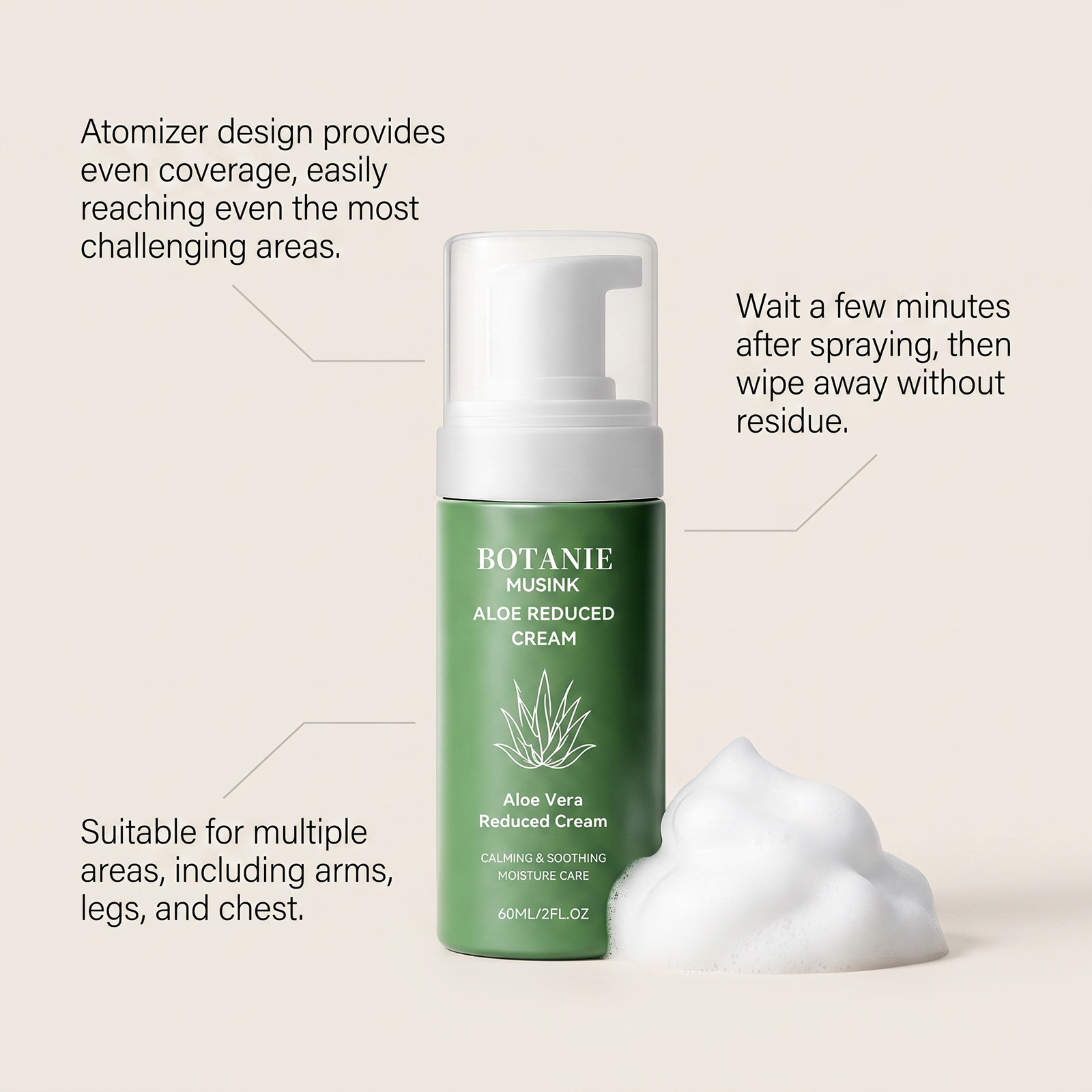 Creme Mousse Depilatório de Al - Hair Care With Aloe Vera avaliação e preço