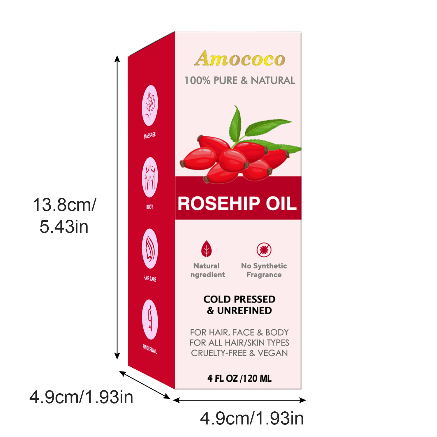 Amococo 2pcs Óleo de Jojoba e  - Castor Oil Cold Press avaliação e preço